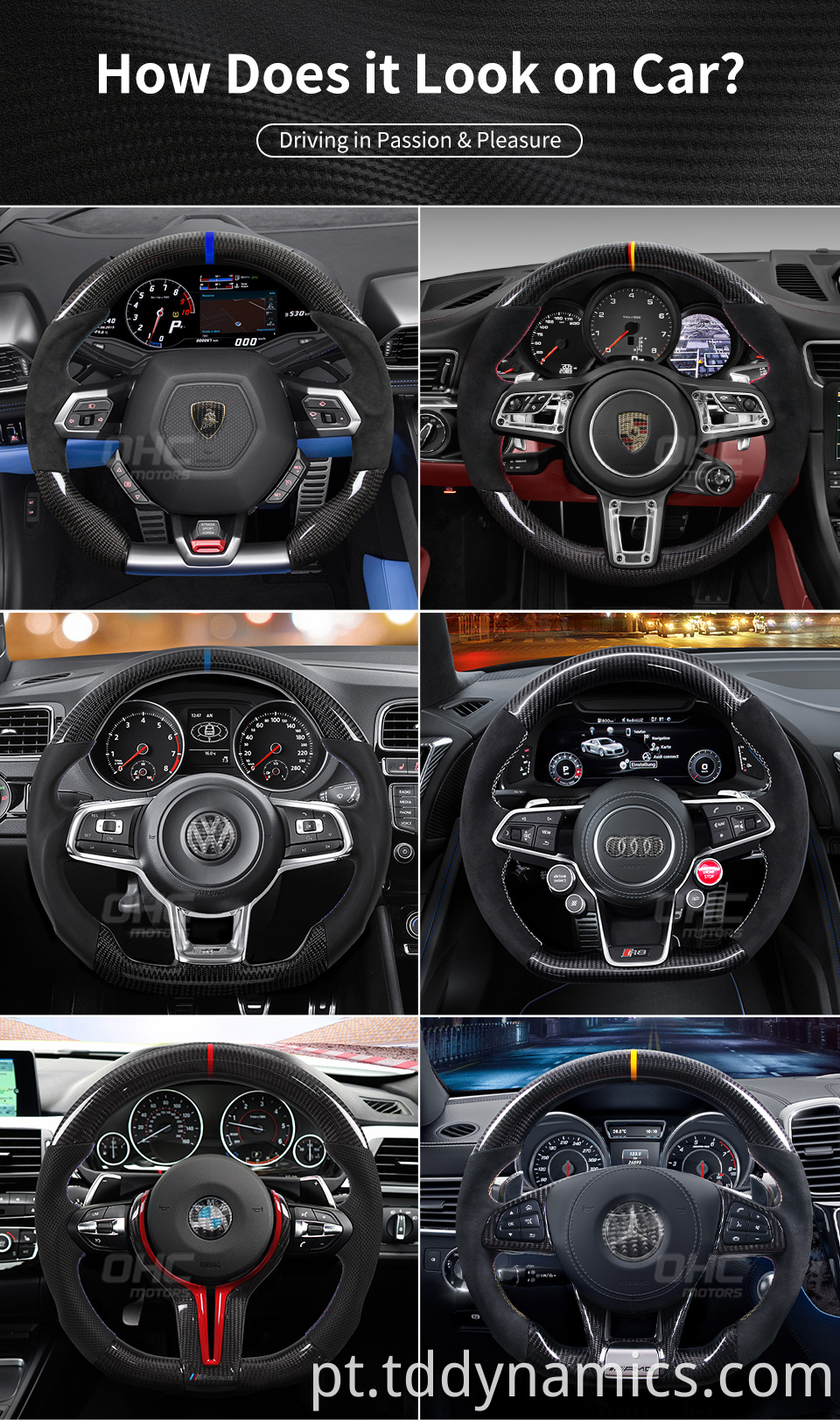 Carbon Fiber Steering Wheel Details